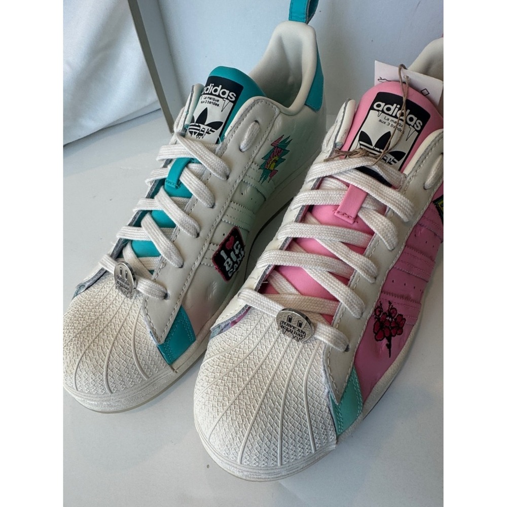Adidas Superstar Arizona Iced Tea Mens 11.5‎ Pink Teal GZ2861 Sneakers